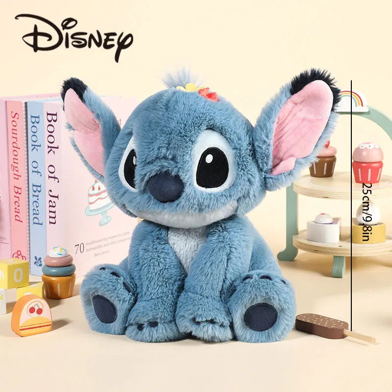 Disney Stitch Plush Toy Anime Doll keyring Cartoon & Cute Children's Toys Backpack Pendant valentines Gift