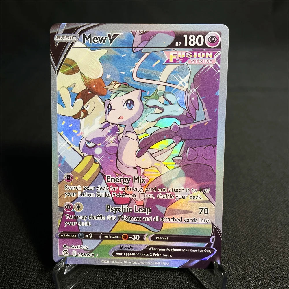 Pokemon Cards Holographic Sword & Shield Series Garchomp Genesect Duraludon Lilligant Evolution Collection Card Proxy Card