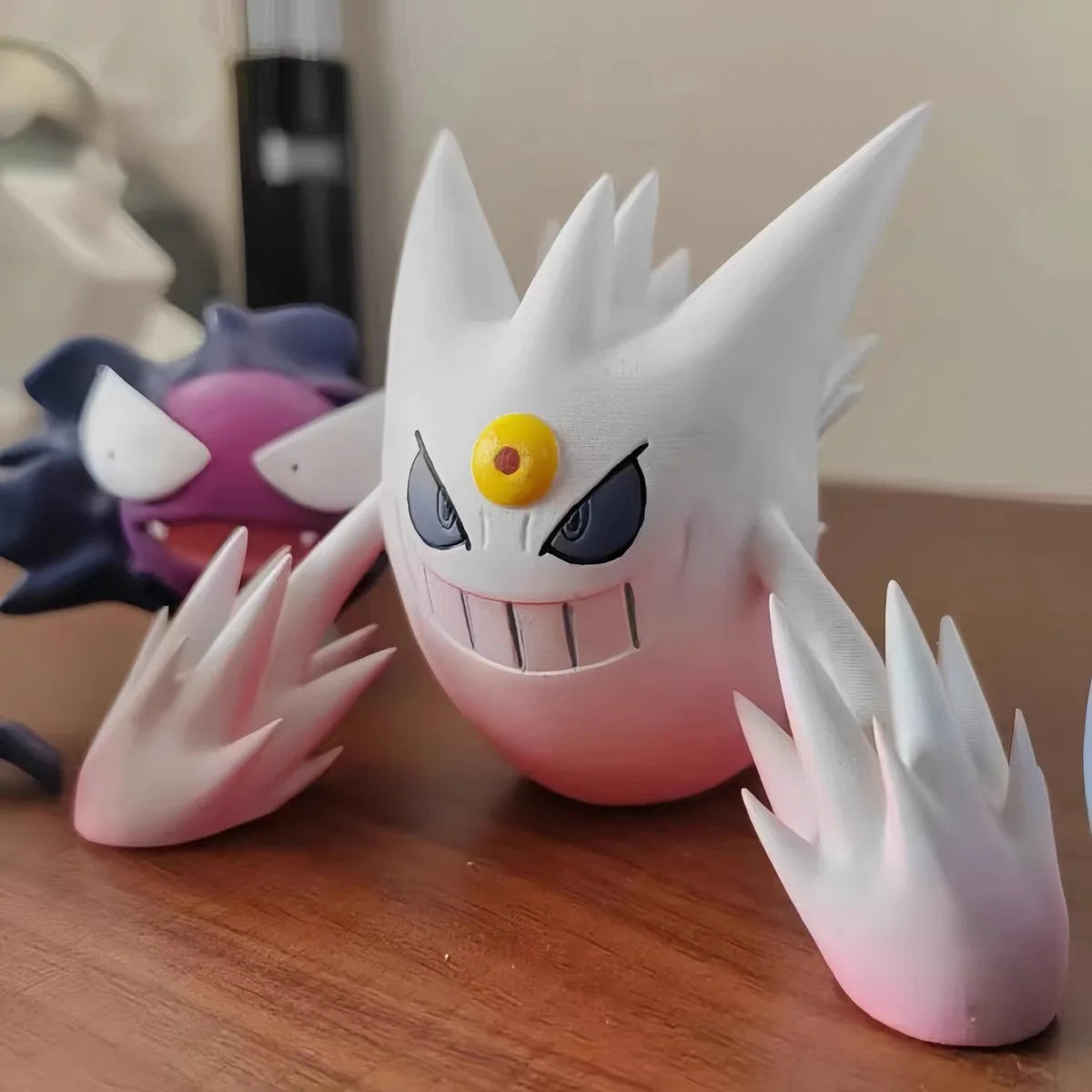 8cm Pokemon Gengar Anime Figure Kawaii Gengar Transparent Action Figure Statue Model Doll Decoraion Toys Kids Christmas Gift