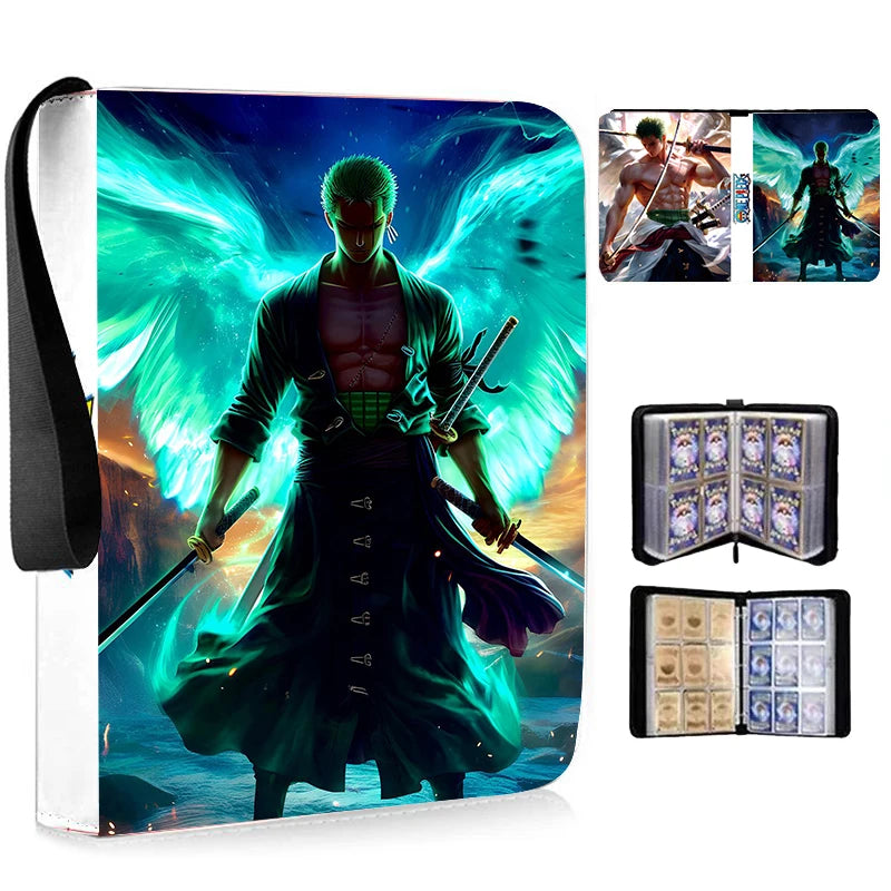 Anime 40-900pcs One Piece Luffy Zoro Card Book Pu Super Large Capacity Card Binder Display Game Collection Card Kids Toy Gift