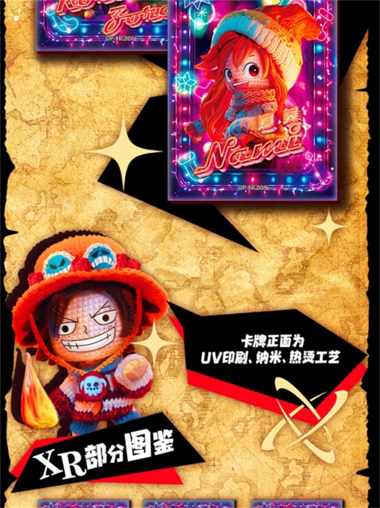 New One Piece Card Straw Hat Pirate Luffy Zoro Nami Classic Anime Character Collection Card Toys Gifts