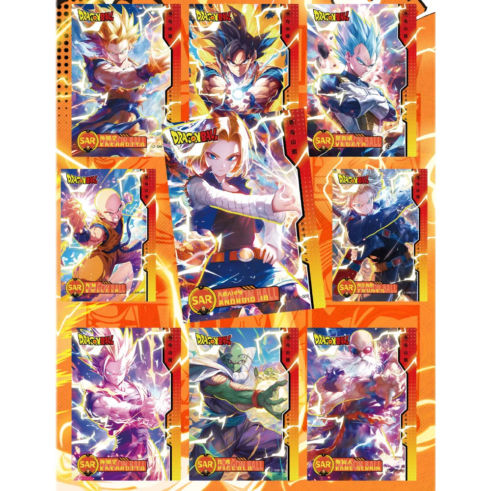 LuoKa Dragon Ball Card Fighting Rare Limited Edition Anime Slab Cards Dragon Ball Exchange Card Collection Toys Booster Box