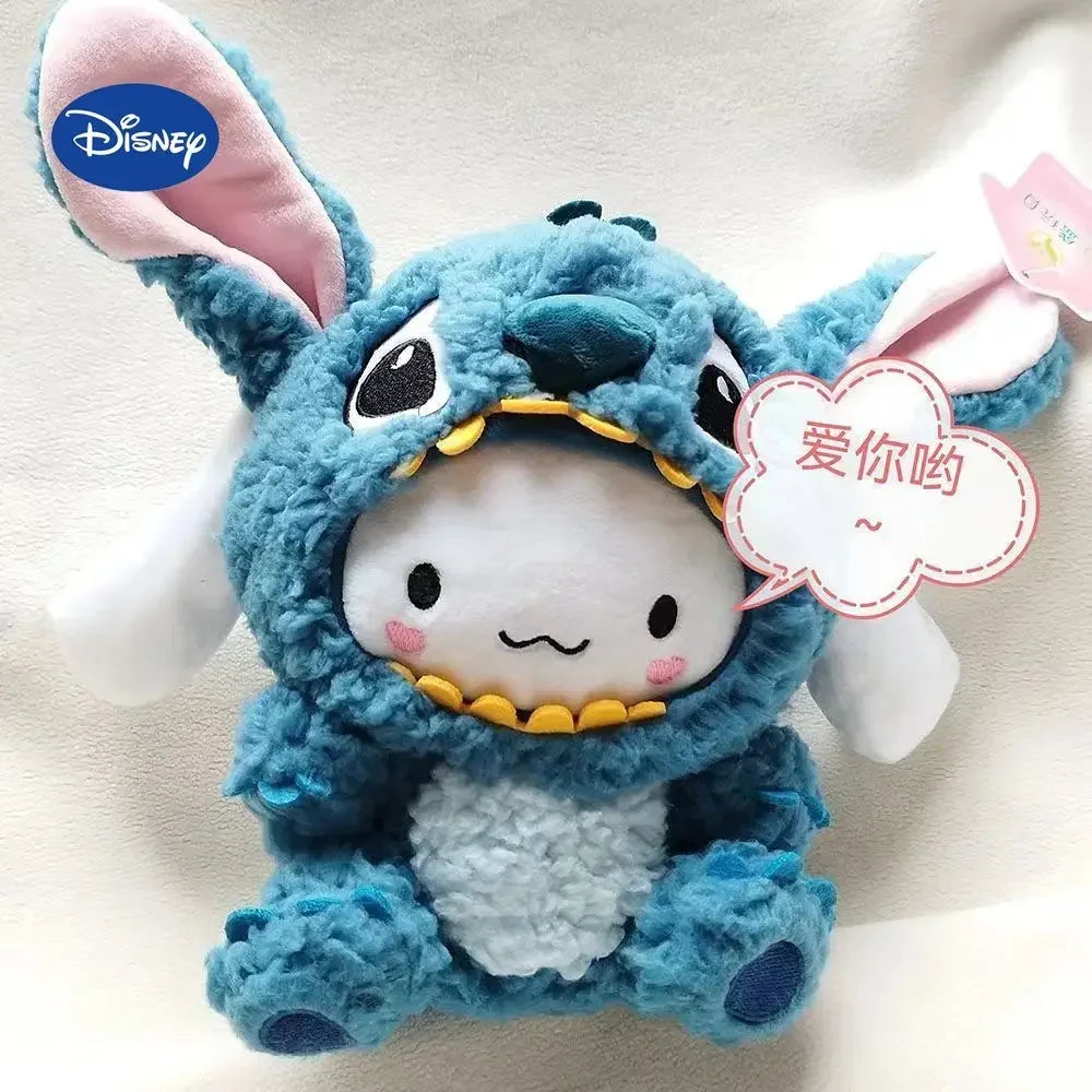 20cm Cinnamoroll Cosplasy Stitch Plush Toys Disney Stuffed Animal Dolls Soft Anime Toy Home Decor Plushie Toy Girl Birthday Gift
