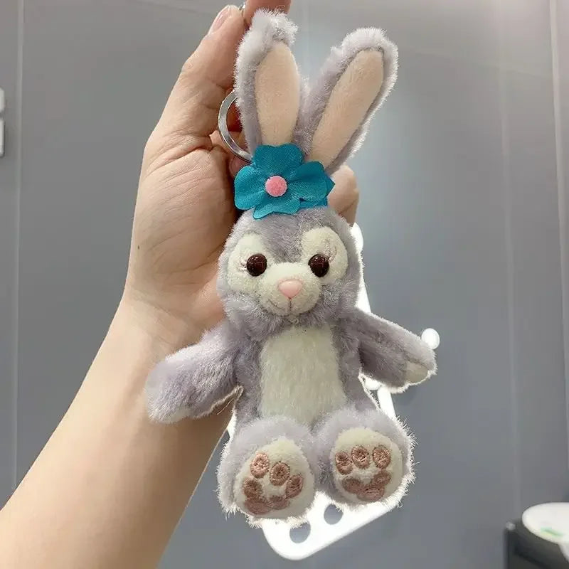 Disney Stellalou Plush Small Pendant Linabell Cartoon Car Key Doll Key Pendant Kawaii Backpack Pendant Girls Birthday Gifts