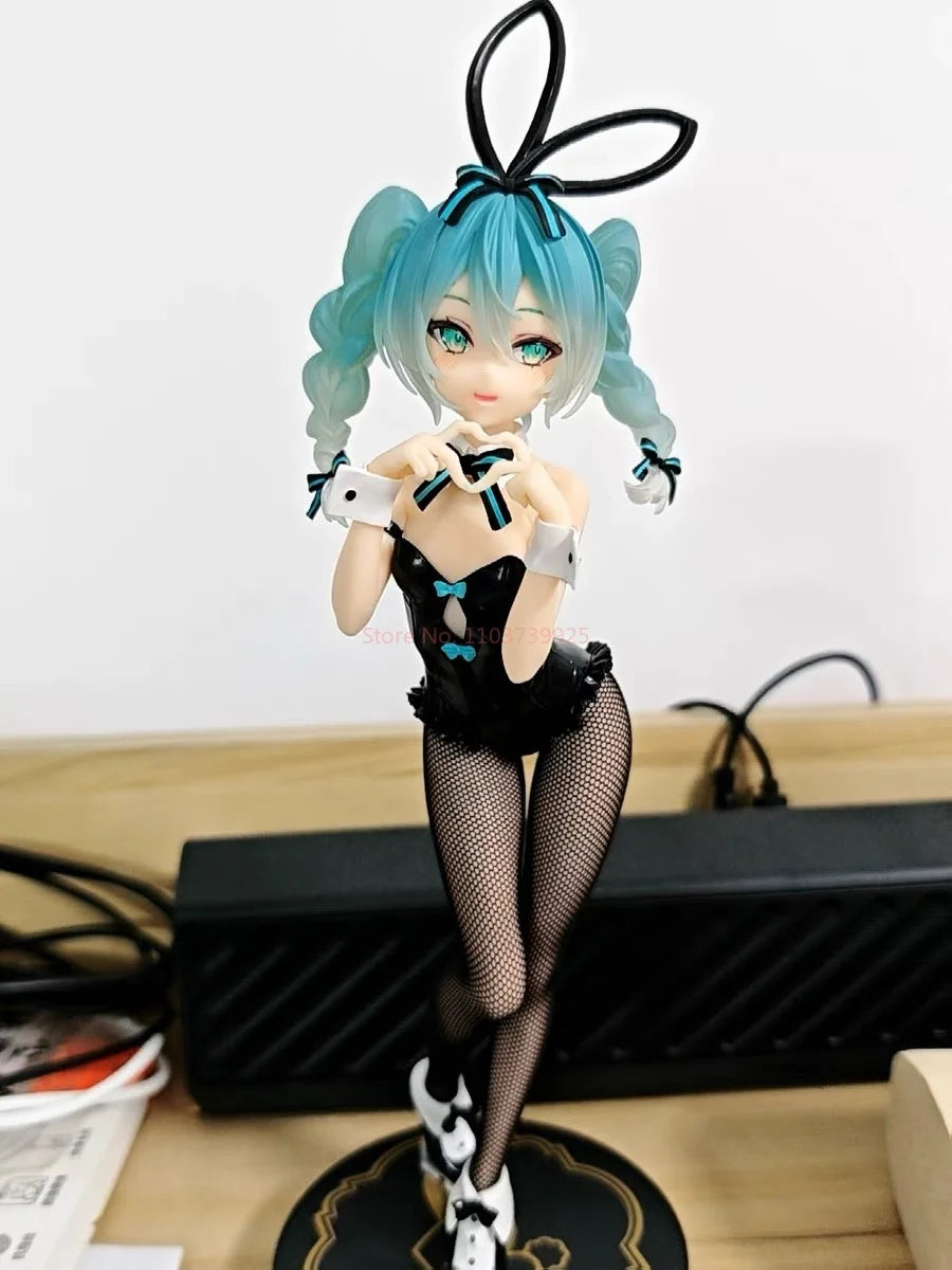 Anime Figure Hatsune Miku Rabbit Girl Kawaii Model Doll Action Anime Miku Figure Model Collectible Pendant Toys
