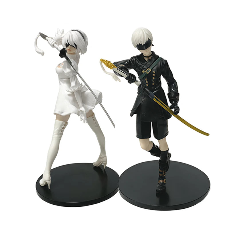 18cm NieR:Automata Ver1.1a YoRHa No.2 Type B Anime Girl Figure NieR Automata YoRHa No.9 Type 9S/2B Action Figure Model Doll Toys