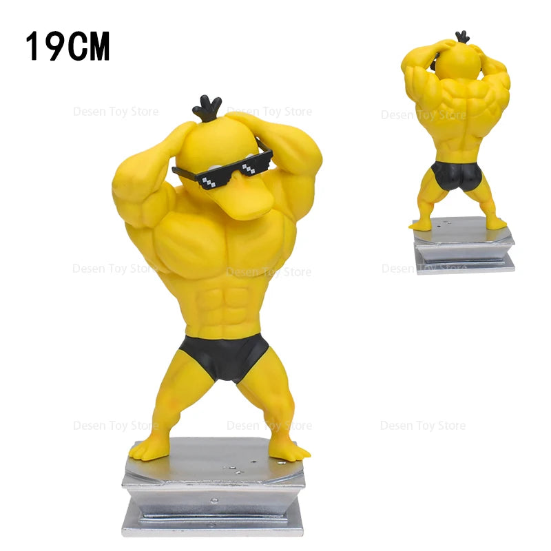 13 Styles Pokemon Muscle Figures Fitness Magikarp Snorlax Dugtrio Psyduck Squirtle Bulbasaur Gengar PVC Action Model Figures Toy