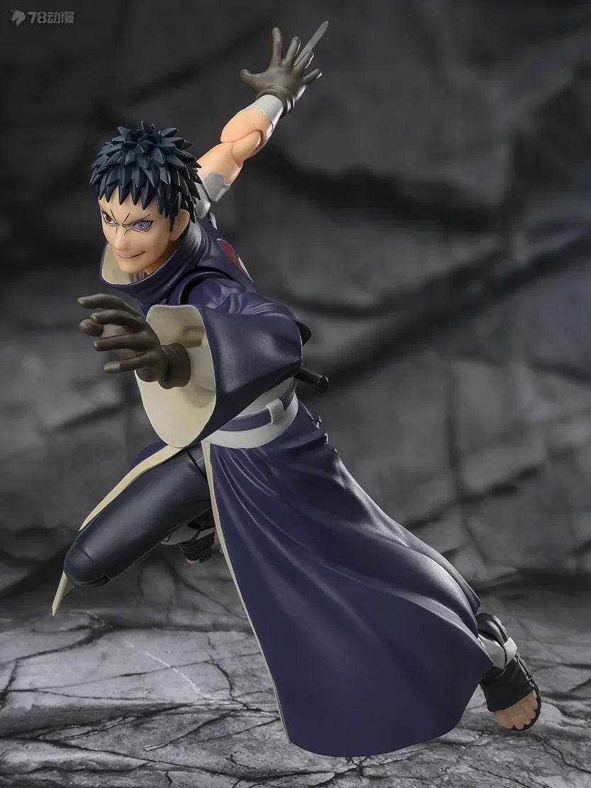 Bandai Anime Action Figure Naruto SHFiguarts SHF Uchiha Obito Hatake Kakashi Finished Model Collection Toy Gift for Kid
