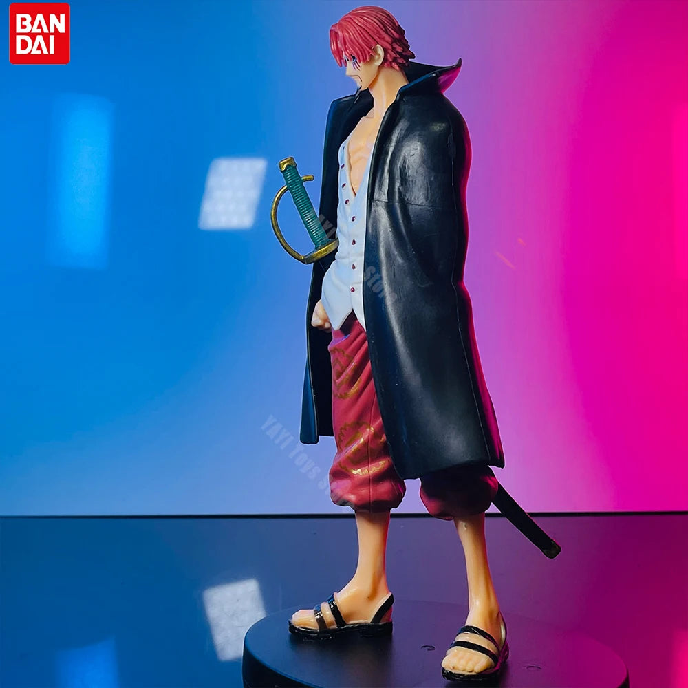 18cm One Piece Anime Figure Red Hair Shanks Action Figures Cartoon Figure Model PVC Doll Collection Decoration Kid Toy Gift