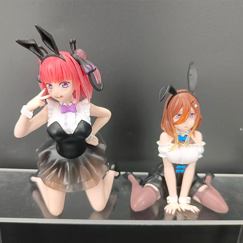 10cm Yotsuba Anime Cute Nakano Nino Figurine The Quintessential Quintuplets Figure Cat Nakano Miku Figure PVC Collection Toys
