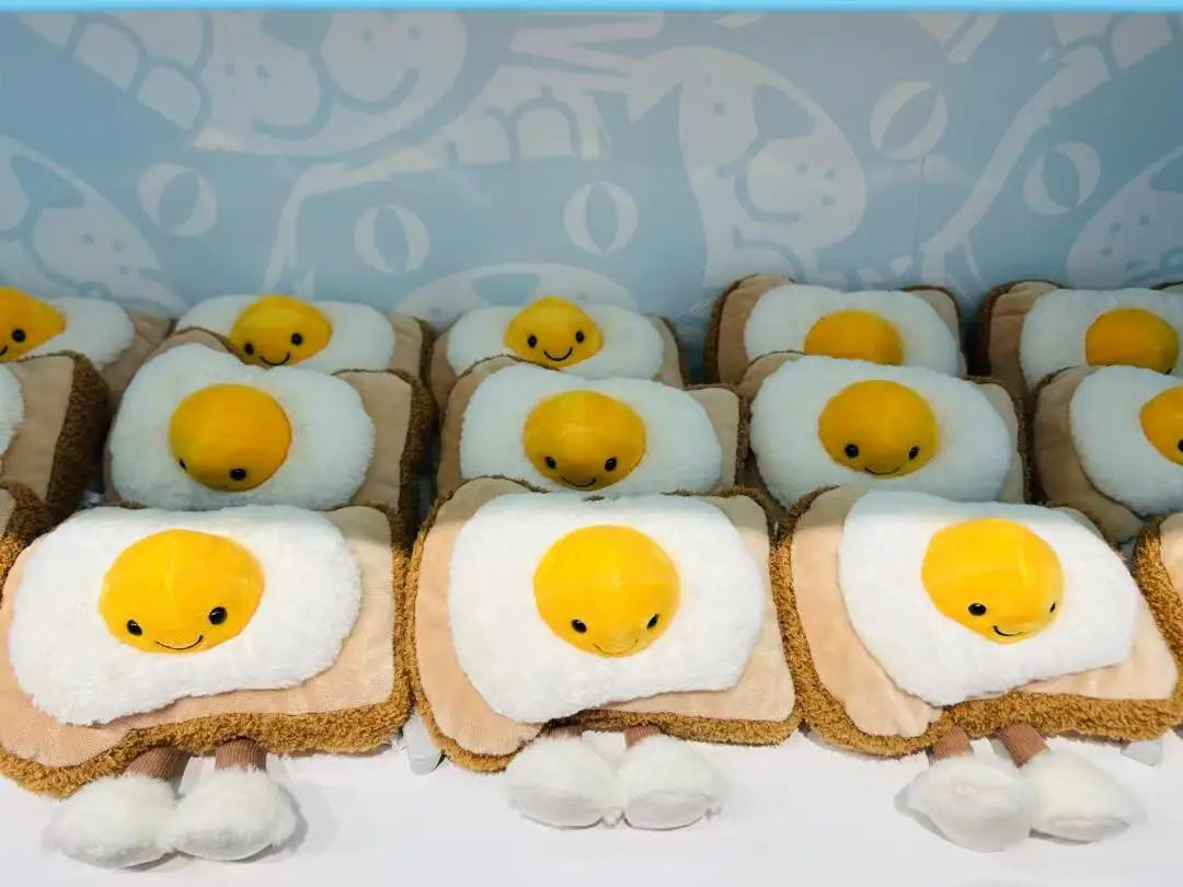 Jelly Cat 10cm Aiglin Taiwo Egg Toast Plush Doll Home Decoration Cute Cat And Dog Interactive Toys Holiday Gift