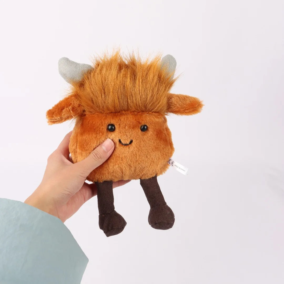 Kawaii Cattle Plush Toys Adorable Calf Dolls Heavy Duty Stuffed Plush Toys Super Soft Calf Girls' Children's Christmas Gift Toy