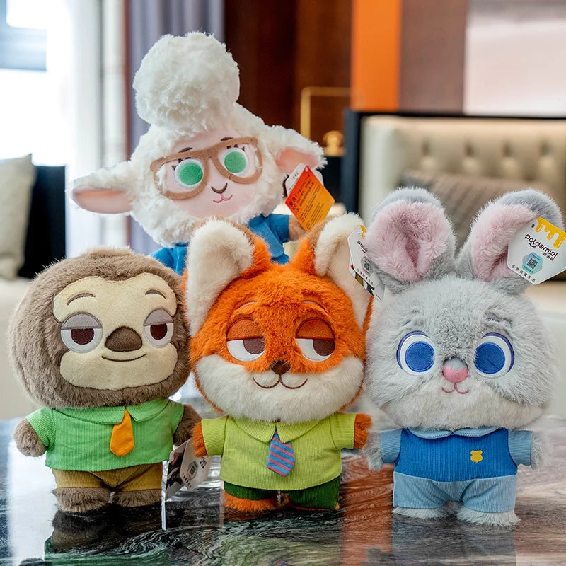 Genuine 25cm Disney Zootopia Soft Plush Bunny Judy Doll Fox Nick Doll Plush Toys Girls Gifts   Sloth Lightning Fox Nick Rabbit