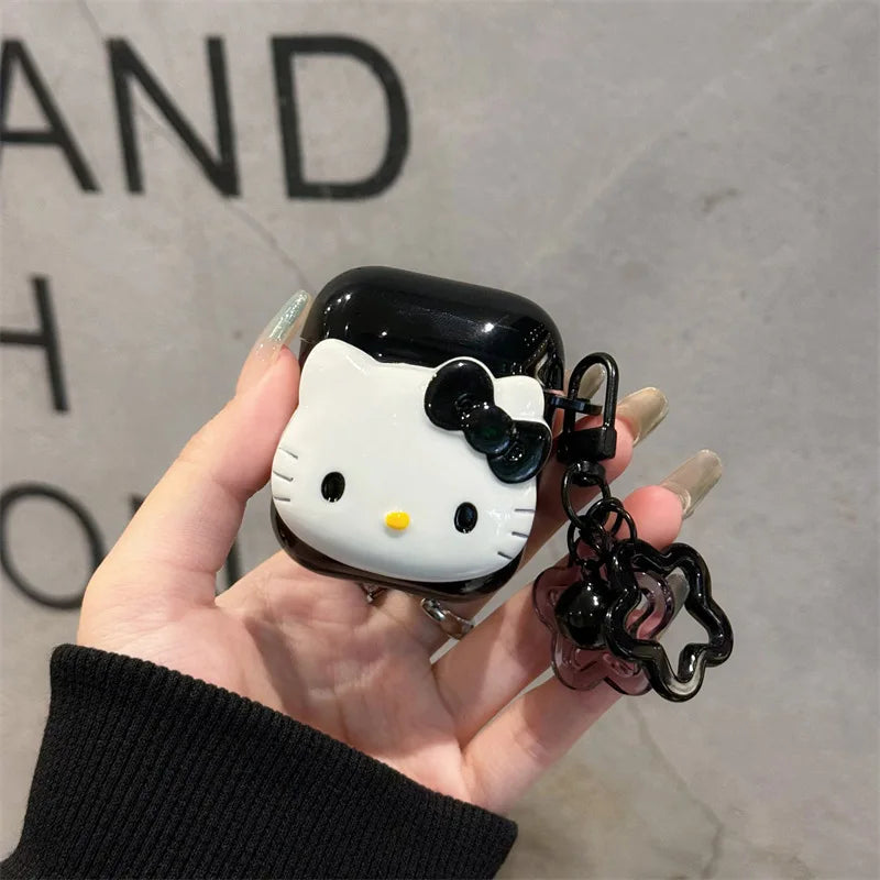 Cute KT Cat Protective Cover for AirPods Pro2 Protective Cover Cartoon Bluetooth Earphone Soft Case for Airpods 4 3 2 1 Pro