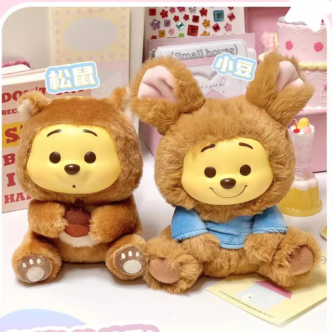 Miniso Disney Pooh Bear Pendant Blind Box Series Naughty Party Vinyl Children'S Toy Cute Model Birthday Gift Ornament Collect