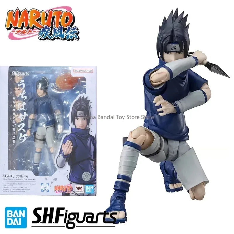 NARUTO S.H.Figuarts SASUKE Ninja Prodigy of  the Uchiha Clan Bloodline Anime Action Figure Toys Model Toy Gifts