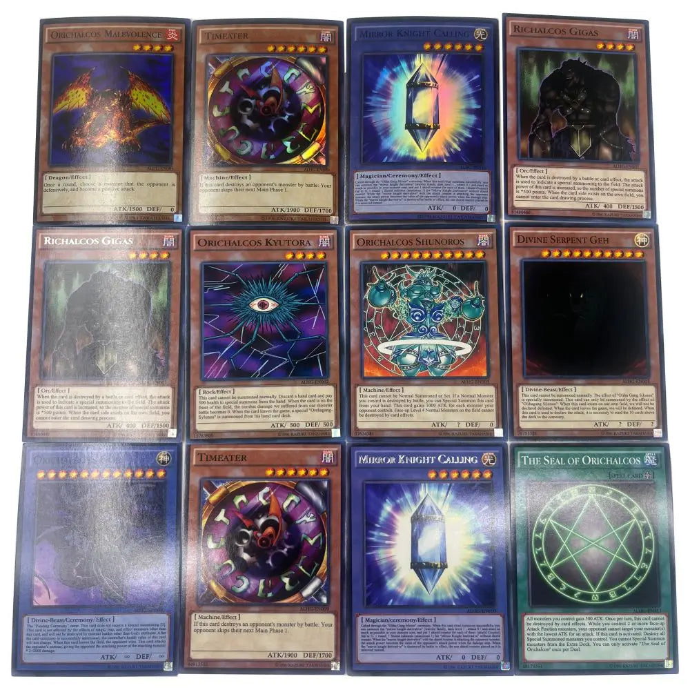 Yu-Gi-Oh Deck 653 DARTZ PACK English Holographic Golden White Dragon Duel Game Collection Card with Tin Box
