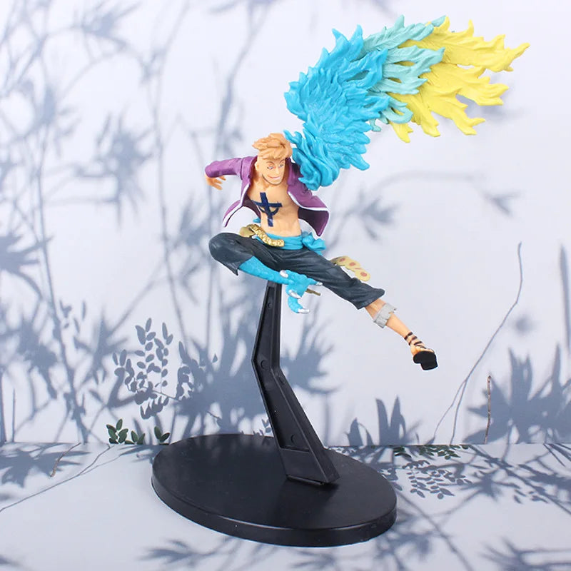 One Piece 15CM Marco Anime Action Figure Figurine Iu Immortal Birds Gk Model Pvc Statue Toys Collection Room Decor Doll Gifts