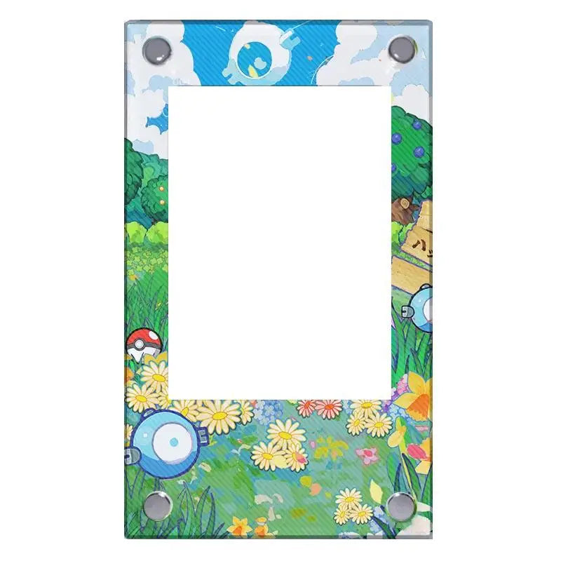 Pokemon Sv9 Iono Reshiram Acrylic Extended Painting Stuck Brick Cartoon Game Collection Card Display Stand Desktop Ornament