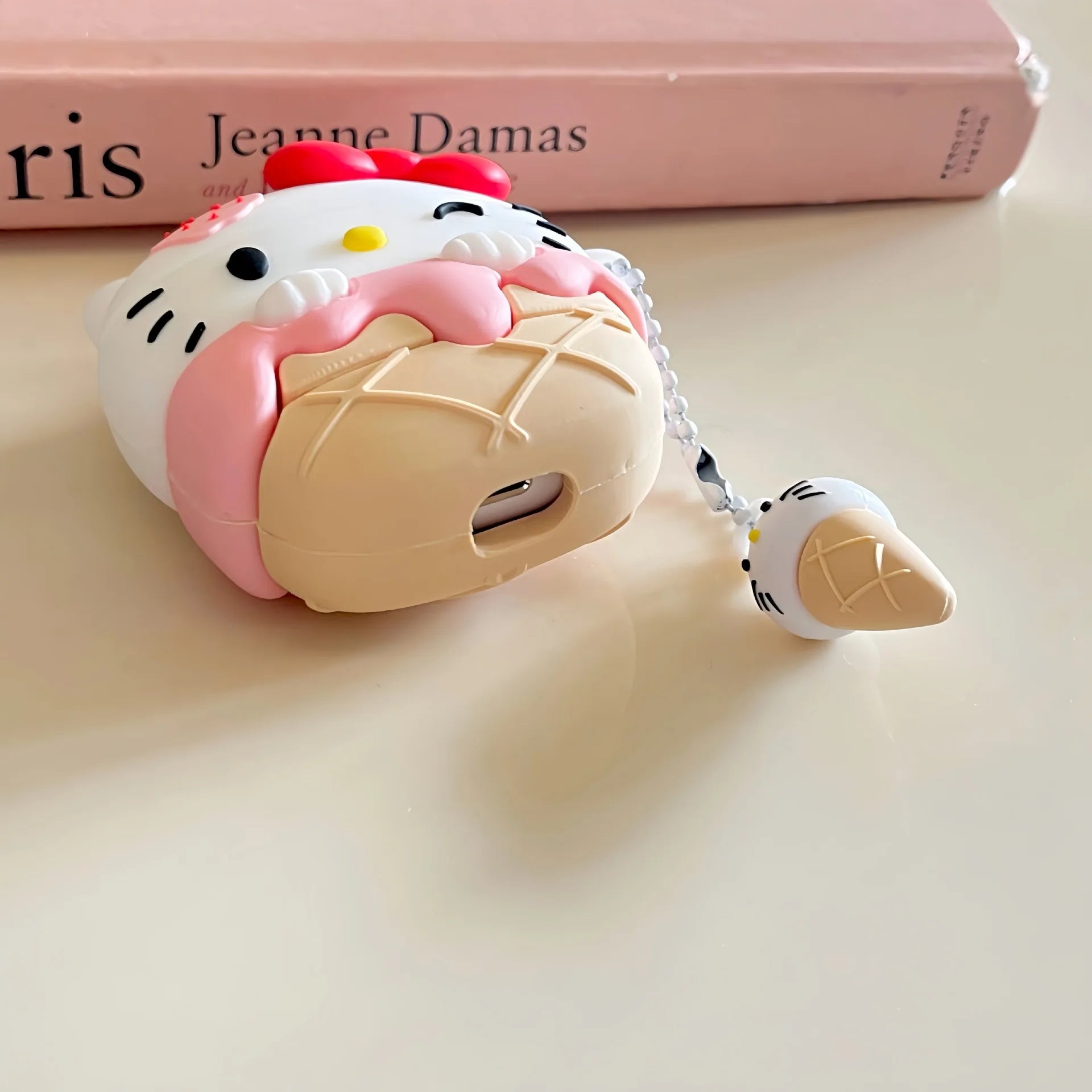 For Airpods Pro 2 Case,Hello Kitty Ice Cream Style For Airpods 3 Case,Soft Silicone Earphone Cover For Airpods Pro Case For Kids