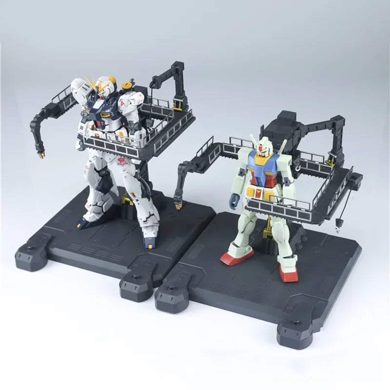 Gundam Assembly Model 1/144 Universal Hangar Anime Action Figures Collectible Prepare The Platform New Toys Gifts for Kids
