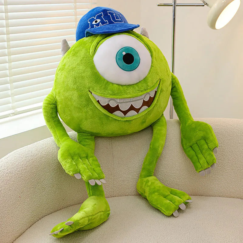 Disney 80cm Monster University Power Company Mike Wears A Hat Big Eye Doll Long Legs Big Eye Stuffed Peluches De PelíCulas