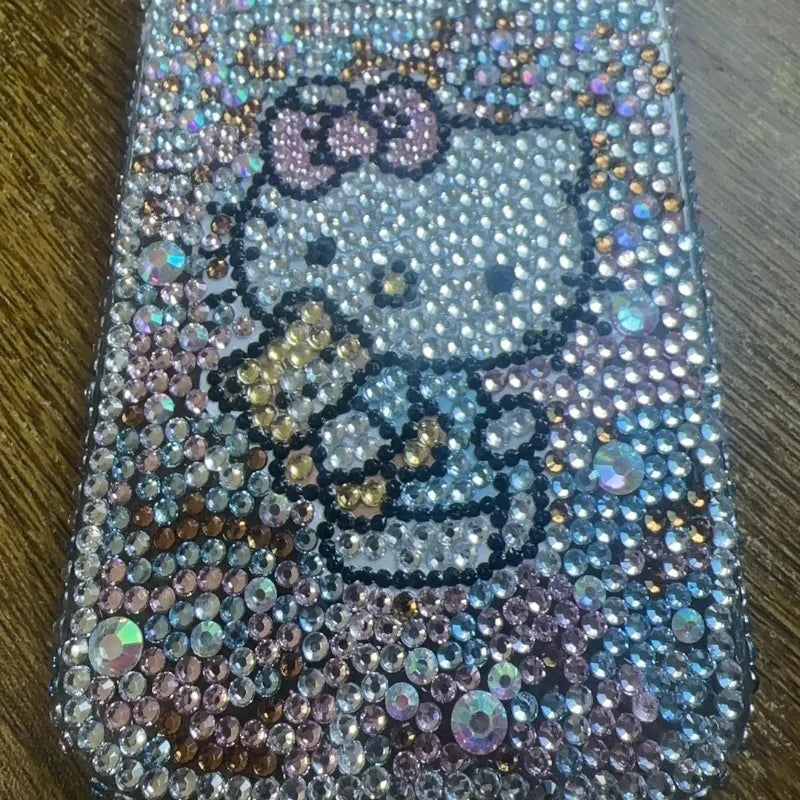 Sanrio Material Package for iPhone 15 14 13 Pro Max iPhone Xs iPhone Case 8 plus Rhinestone 7 Hello Kitty 11 Protective Case 6