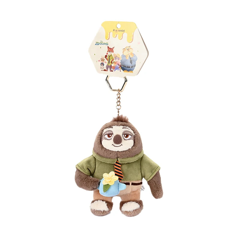 Disney Zootopia Judy & Nick Plush Keychain -Soft Stuffed Animal Toy, Cute Collectible Gift for Kids & Fans
