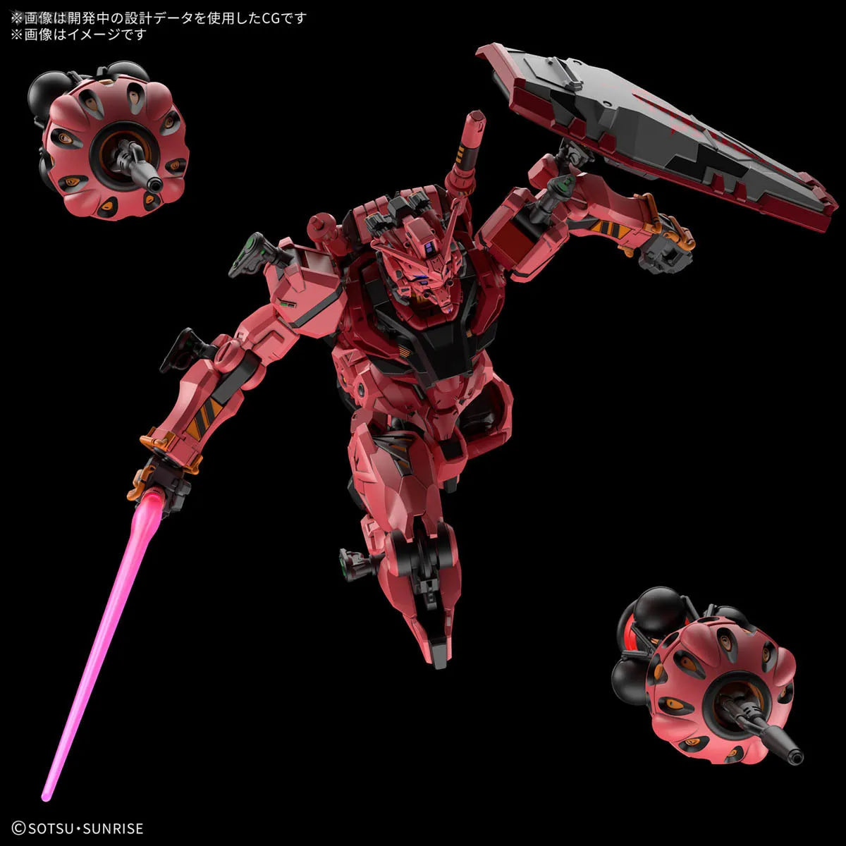 Bandai HG 1/144 HGUC Gundam Gquuuuuux RED Gundam Model Kit Anime Fighter Assembly Model Anime Action Figure Toy Gift for kid