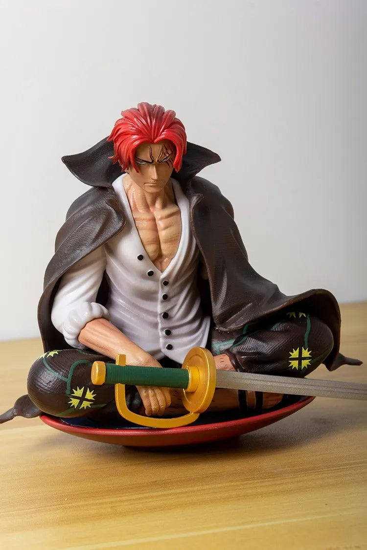 17cm One Piece Shanks Anime Figures Film Red Yonko Red Hair Shanks Action Figure PVC Statue Figurine Model Decoration Doll Toys