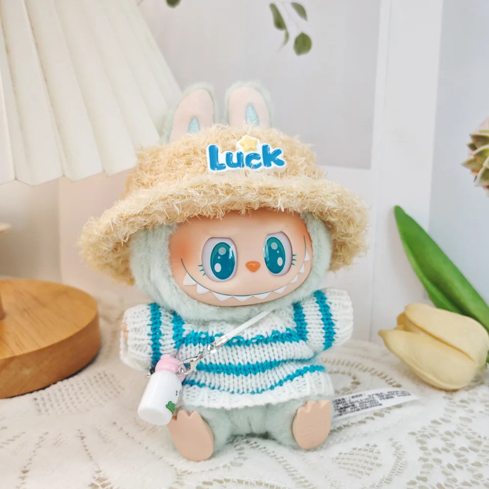 17cm Mini Plush Doll'S Clothes Outfit Accessories For Korea Kpop Exo Labubu I II Idol Dolls Sitting Party Series Clothing Gift