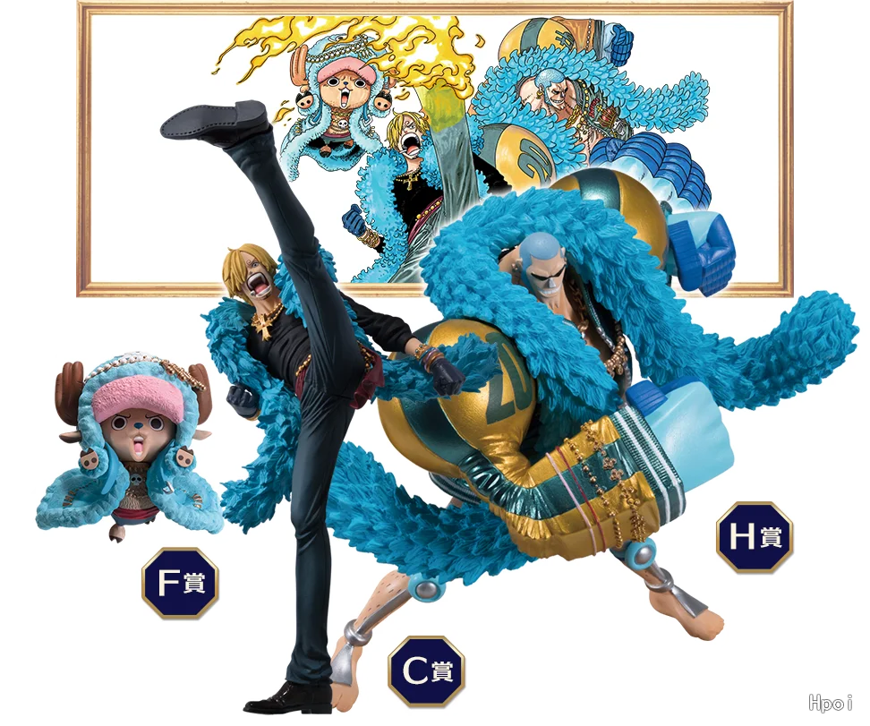 16CM Anime One Piece Sanji Figure 20th Anniversary Blue Set Doll Model Toy Gift Collection Aciton Figure PVC
