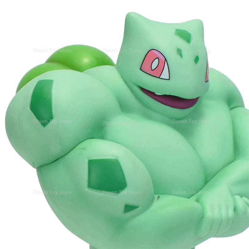 13 Styles Pokemon Muscle Figures Fitness Magikarp Snorlax Dugtrio Psyduck Squirtle Bulbasaur Gengar PVC Action Model Figures Toy