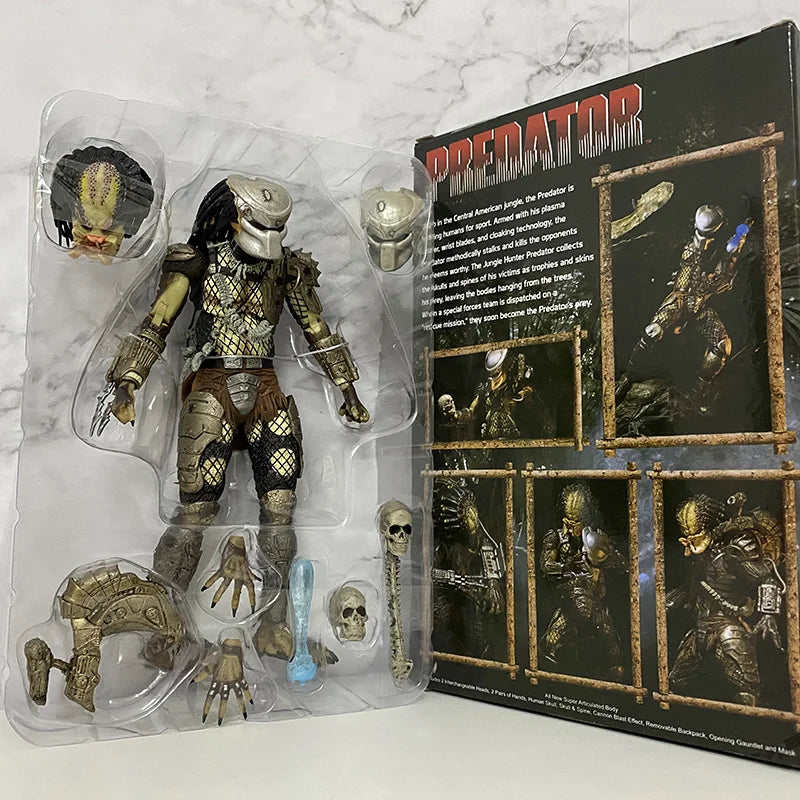 NECA Alien Jungle Hunter Predator Action Figure Model Toy Bookshelf Brinquedos Collection Doll
