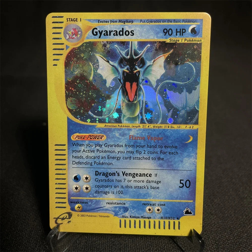 Pokemon Cards Shining Card E-Card Series Vileplume Arcanine Gengar Suicune Game Collection Cards Toys Gifts Proxy Card
