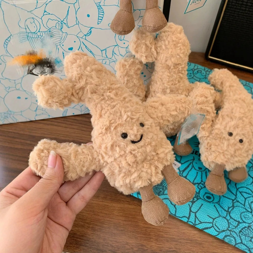 Jellycat With Tags JELLYCAT New Fun Ginger Baby Cute Plush Toy Soothing Good Thing Ginger Nearly Stuffed Doll Holiday Gift Cute