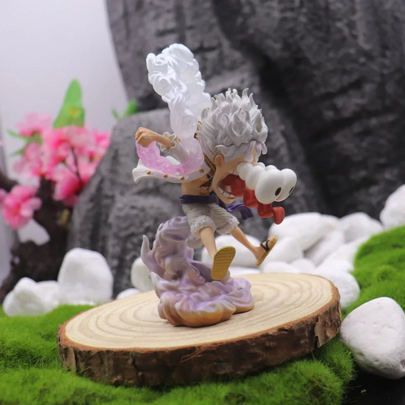 One Piece three 3L Amazing Nika Luffy Anime Action Figure Toys 12CM Car Decoration