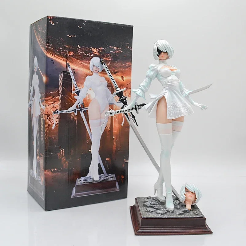 18cm NieR:Automata Ver1.1a YoRHa No.2 Type B Anime Girl Figure NieR Automata YoRHa No.9 Type 9S/2B Action Figure Model Doll Toys