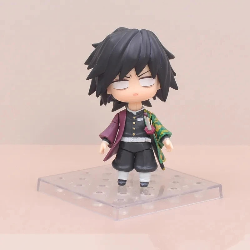 Demon Slayer Anime Figure - Kochou Shinobu & Giyu Tomioka Dual Pack 10cm Action Figures Cute Collectible Toys for Children And F