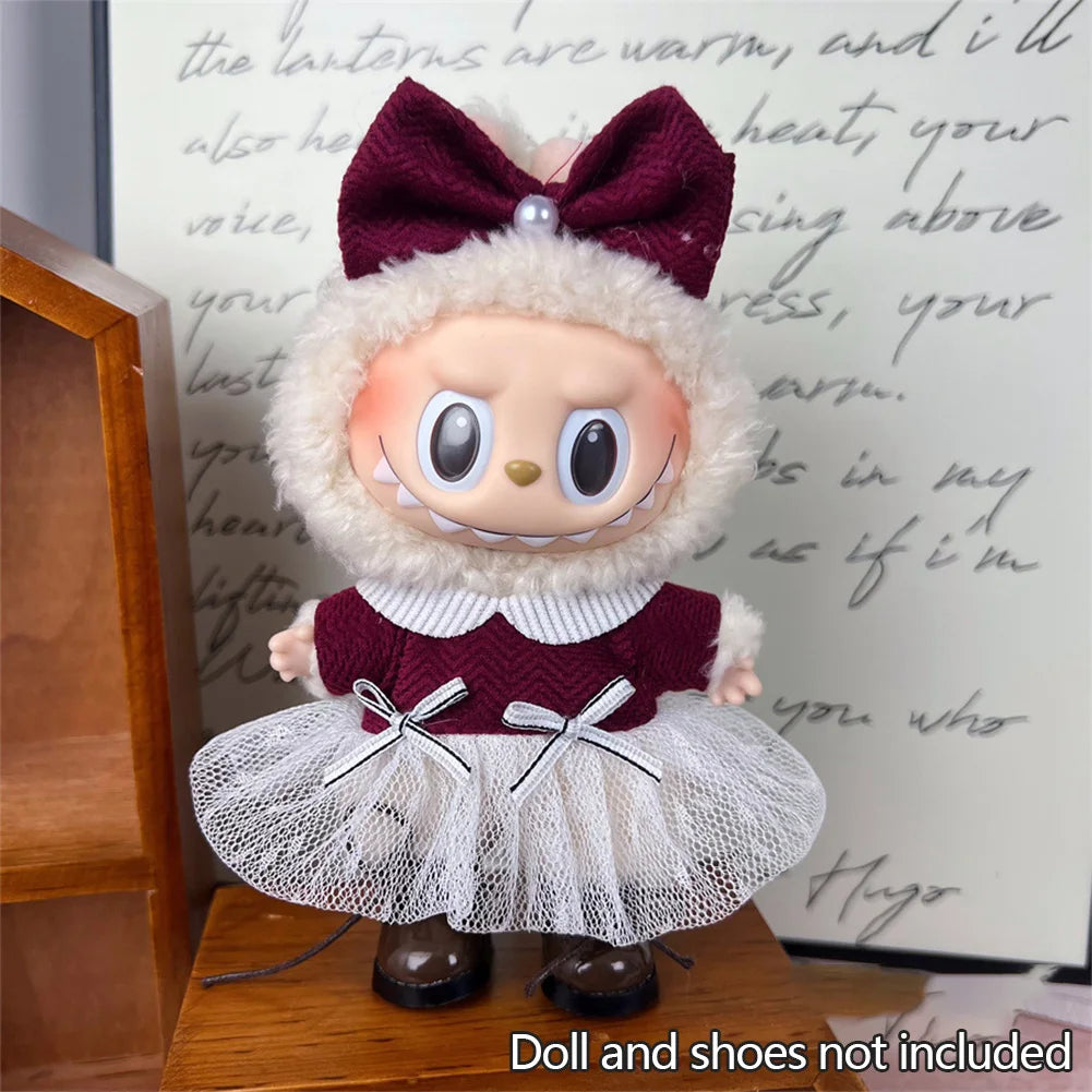 For 17cm Labubu Set High-Quality Clothes Set Multiple Styles Doll Accessories Labubu Clothes