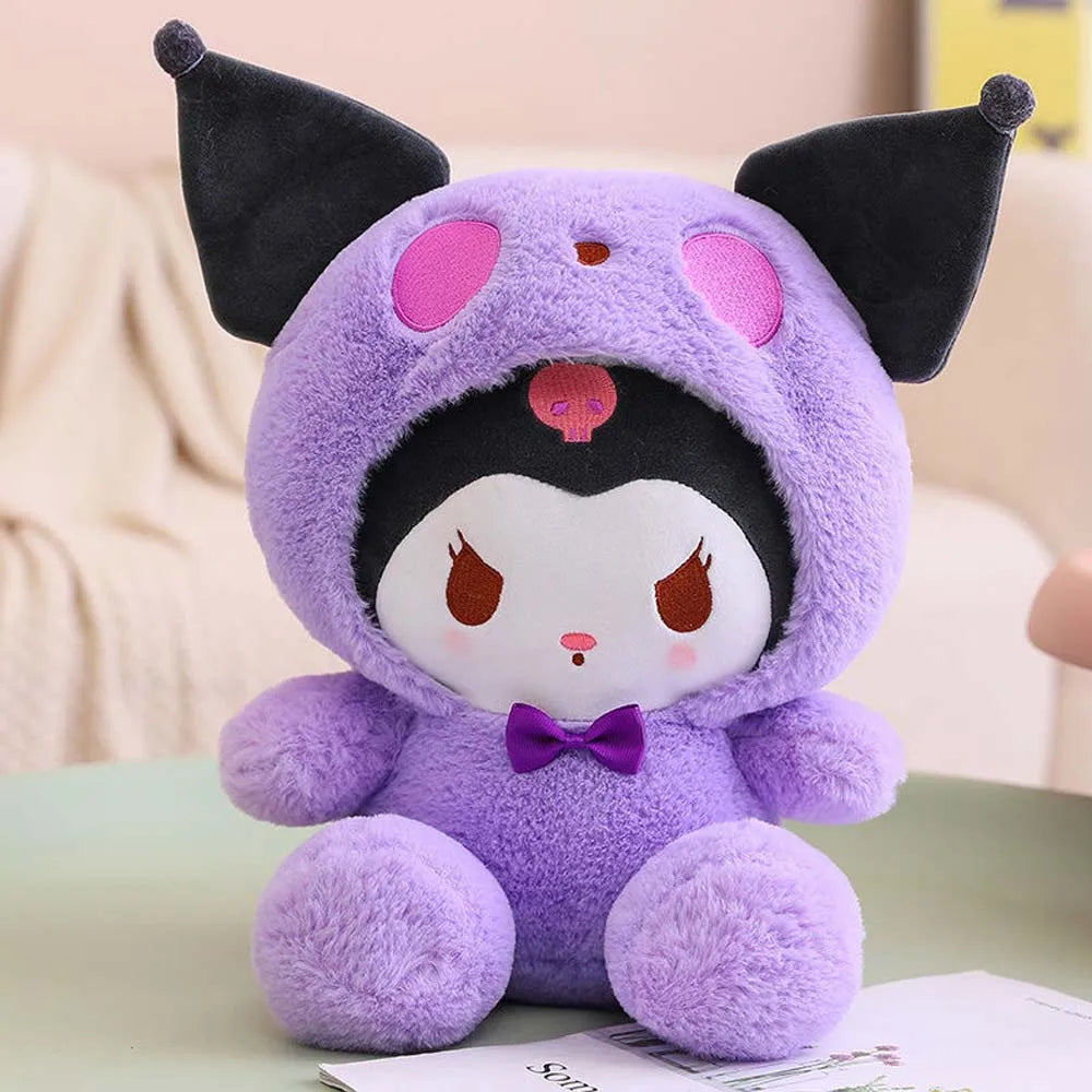 25Cm Kawaii Sanrio Plush Doll Toy Cute Hello Kitty Cinnamoroll My Melody Kuromi Pochacco Lovely Anime peluche Toys Gift For Kids
