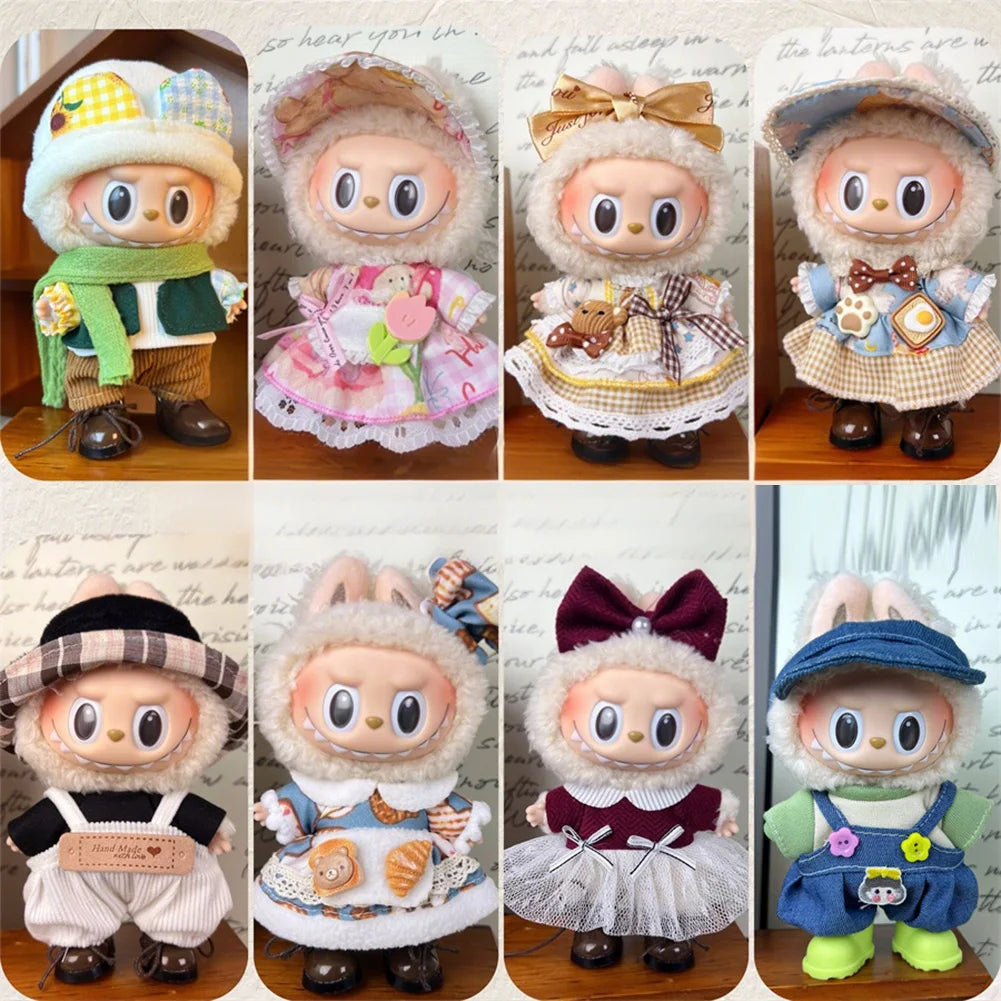 For 17cm Labubu Set High-Quality Clothes Set Multiple Styles Doll Accessories Labubu Clothes