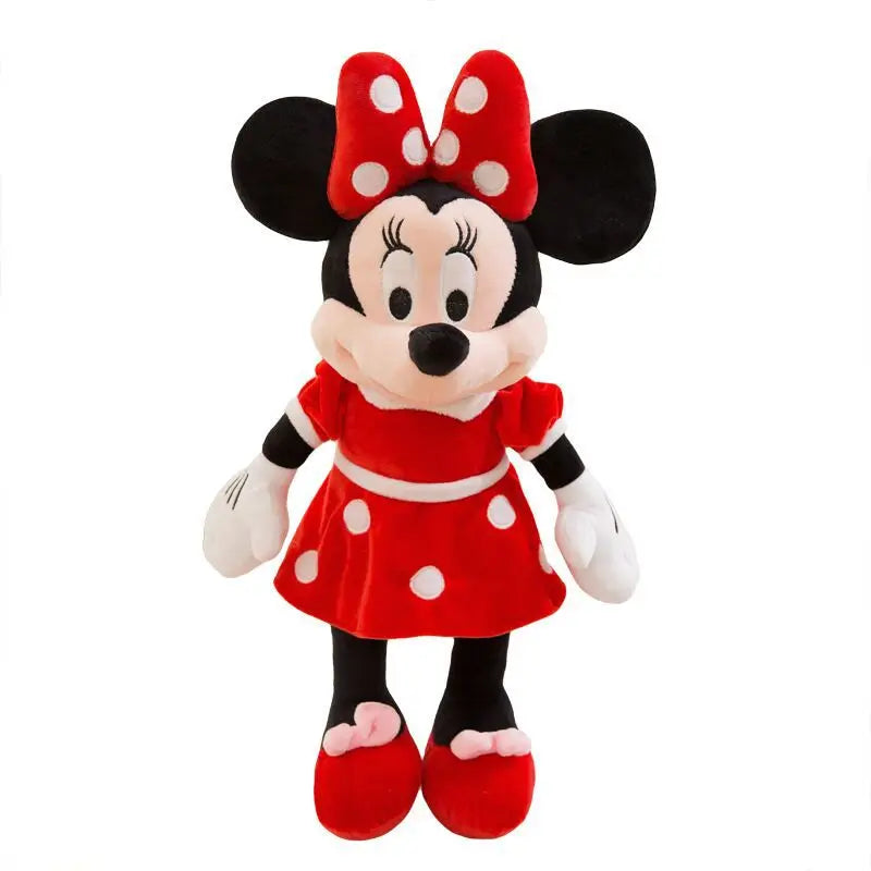35-100cm Big Size Kawaii Stuffed Mickey&Minnie Mouse Plush Toy Soft Pillow Goofy Pluto Donald Duck Dolls Birthday Wedding Gifts