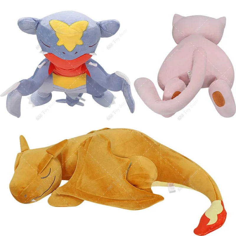Pokemon Pillow Plush Toy Anime Garchomp Charizard Mew Psyduck Snorlax Dragonite Sleep Sofa Stuffed Big Size Cushion Peluche Kids