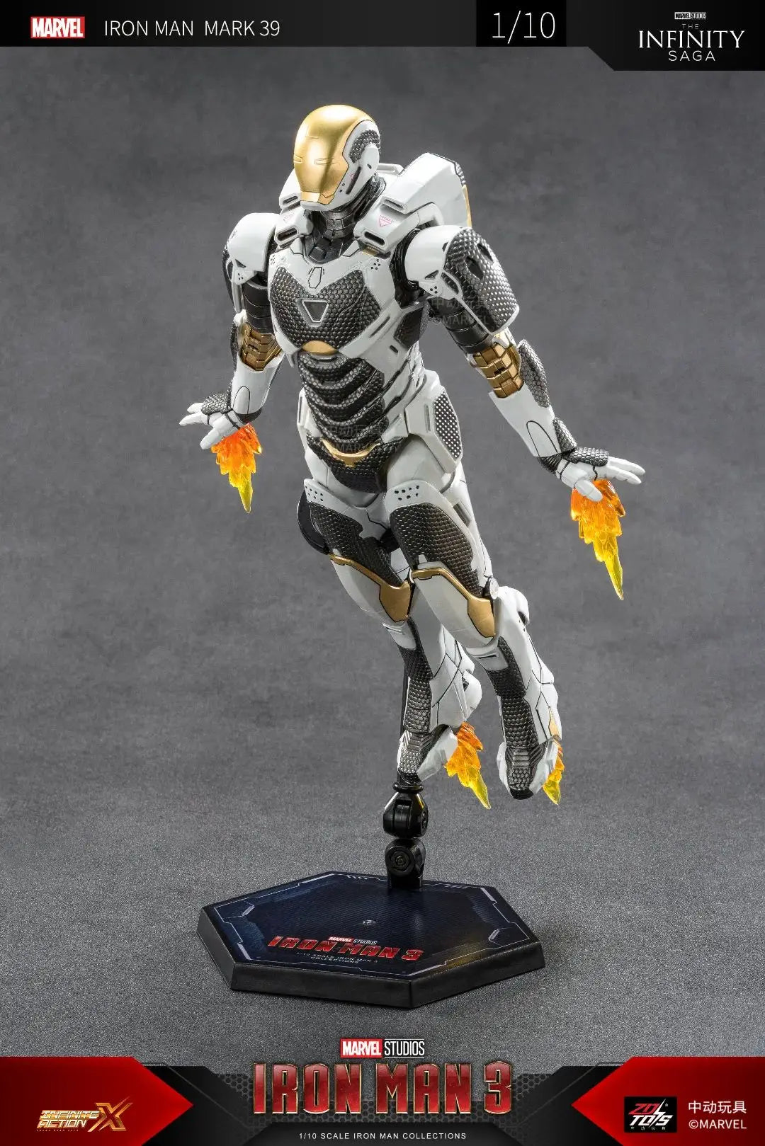 ZD Toys Iron Man Series Blacklash Figures 1/10 MK33 MK39 MK17 MK21Action Figurines Movie Statue Model Adult Collect Gift