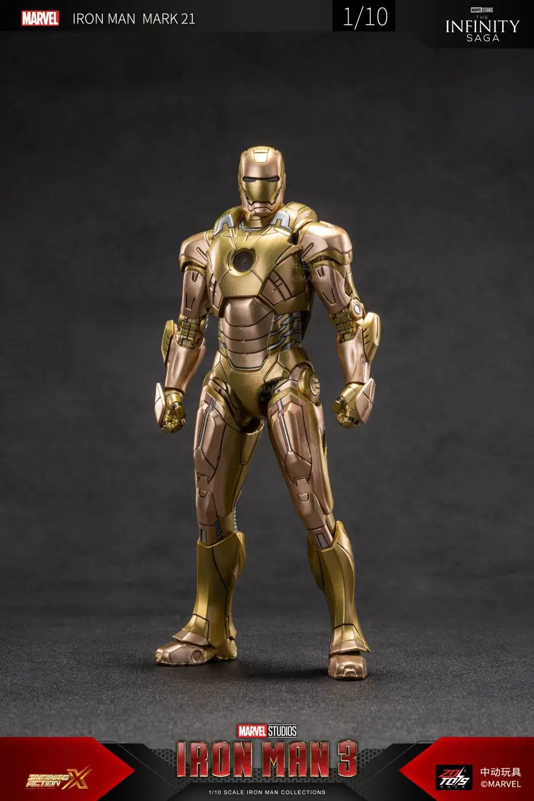 ZD Toys Iron Man Series Blacklash Figures 1/10 MK33 MK39 MK17 MK21Action Figurines Movie Statue Model Adult Collect Gift