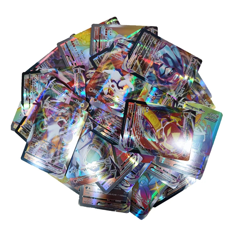 60pcs/box Ultra Rare Pokemon Cards Bundle Vmax/GX/EX/Energy/Trainer/MEGA Holographic  Battle Card Game Toys For Kids