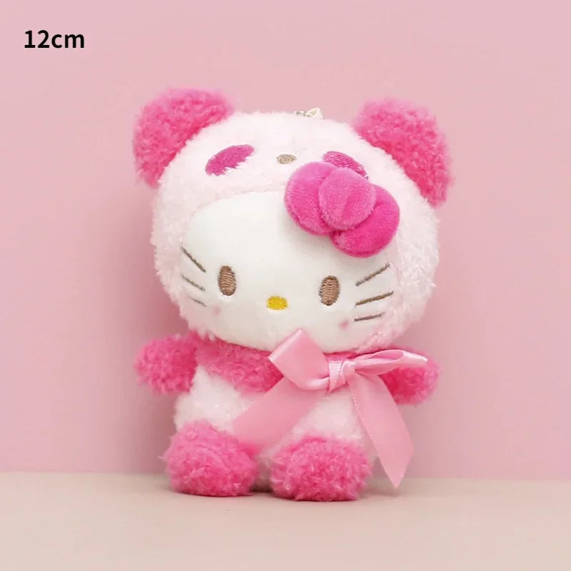 Sanrio Kuromi Cinnamoroll Melody Plush Toy Doll Anime Kawaii Doll Pendant Collection Children's Birthday Festival Gift