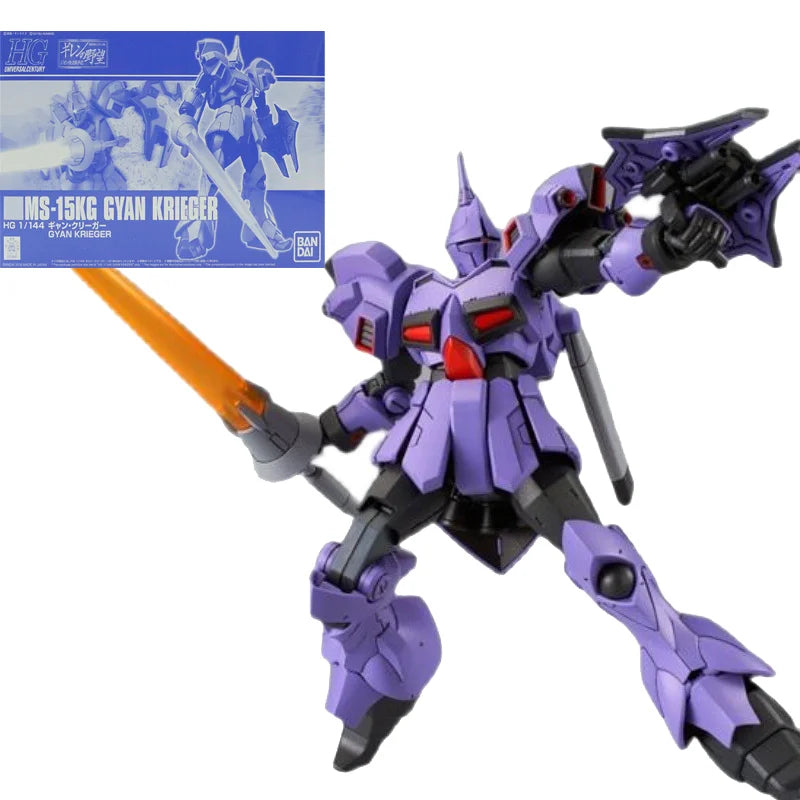 BANDAI Gundam Model Anime Figure PB HG 1/144 MS-15KG Gyan Krieger Gunpla Model Action Toy Figure Toys For Children