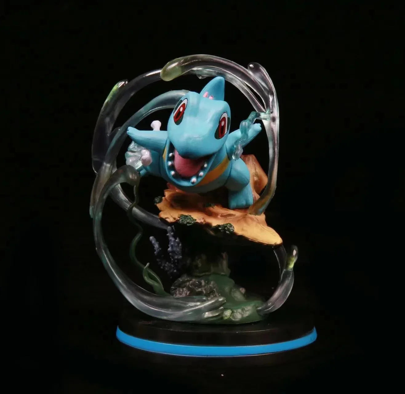 12cm Kawaii Anime Pokemon Totodile Battle Ver. GK PVC Action Figure Game Statue Collectible Model
